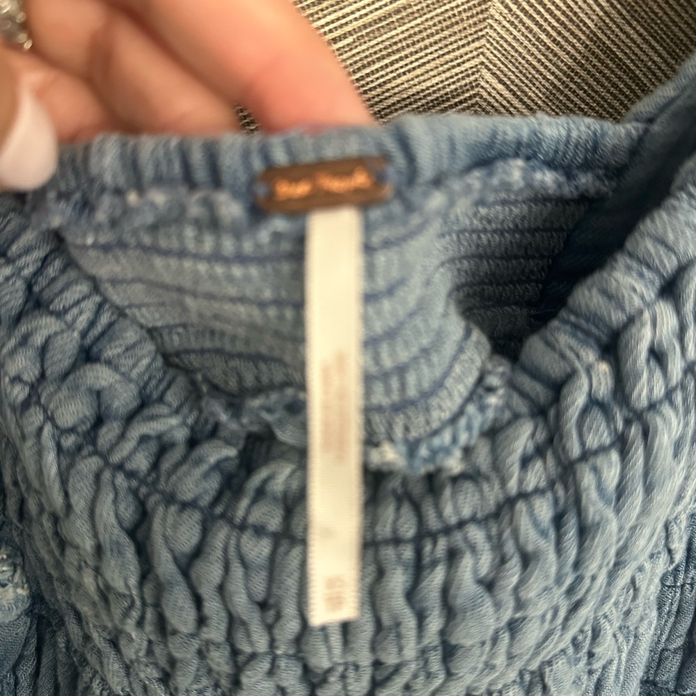 Free People Indigo Delphine Midi Dress - Picture 5 of 6